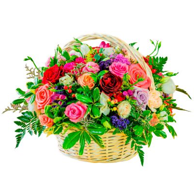 Корзина с цветами «Весенний вихрь»